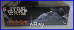 New Amt Ertl Star Wars 1995 Imperial Star Destroyer Fiber Optic Model Kit 8782
