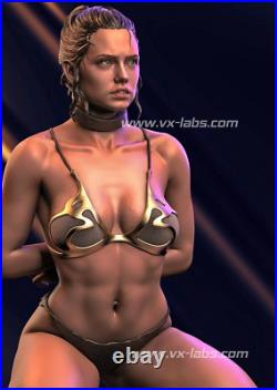 New Toy In Stock Star Wars Rey 3D Printing Model GK Unpainted Figure Blank Kit