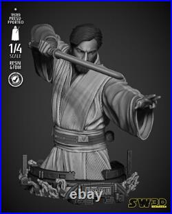 Obi-Wan Kenobi Bust resin scale model kit unpainted 3d print