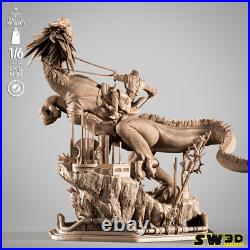 Obi-Wan Kenobi on Boga 3D Printed Diorama, Unpainted Star Wars Model Kit