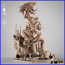 Obi-Wan Kenobi on Boga 3D Printed Diorama, Unpainted Star Wars Model Kit