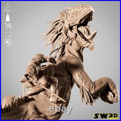 Obi-Wan Kenobi on Boga 3D Printed Diorama, Unpainted Star Wars Model Kit