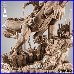 Obi-Wan Kenobi on Boga 3D Printed Diorama, Unpainted Star Wars Model Kit