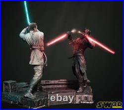 Obi Wan vs Darth Maul Resin Model Kit Painted or Unpainted 3D Print