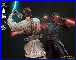 Obi Wan vs Darth Maul Resin Model Kit Painted or Unpainted 3D Print