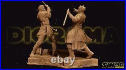 Obi Wan vs Darth Maul Resin Model Kit Painted or Unpainted 3D Print