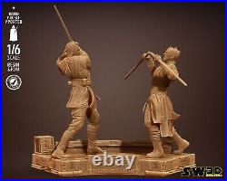 Obi Wan vs Darth Maul Resin Model Kit Painted or Unpainted 3D Print