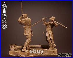 Obi Wan vs Darth Maul Resin Model Kit Painted or Unpainted 3D Print