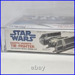 POP 1 GRADED Star Wars MPC Darth Vader Tie Fighter AFA 85 Model Kit Vintage 1977