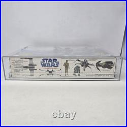 POP 1 Star Wars MPC Luke Skywalker X-Wing Fighter AFA 80+ Model Kit Vintage 1977