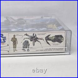 POP 1 Star Wars MPC Luke Skywalker X-Wing Fighter AFA 80+ Model Kit Vintage 1977