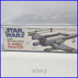 POP 1 Star Wars MPC Luke Skywalker X-Wing Fighter AFA 80+ Model Kit Vintage 1977