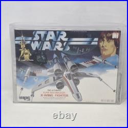 POP 1 Star Wars MPC Luke Skywalker X-Wing Fighter AFA 80+ Model Kit Vintage 1977