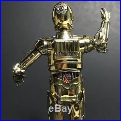 PRO BUILT C-3PO Protocol Droid with LIGHTING Model Figure Black Series Star Wars