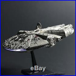 PRO BUILT Mini 1/350 Scale Millennium Falcon WithLIGHTING Prop Replica Star Wars