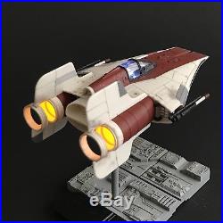 PRO BUILT Rebel RZ-1 A-Wing Fighter with FULL LIGHTING Prop Replica Star Wars