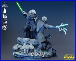 Plo Koon and Kit Fisto DIORAMA (320mm)/3D Printed/Unpainted/Unassembled/GK/SW3D