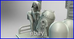 Princess Leia Classic Pose Sculpture(300mm)/3D Printed/Unpainted/Unassembled