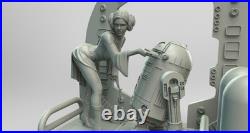 Princess Leia Classic Pose Sculpture(300mm)/3D Printed/Unpainted/Unassembled