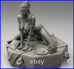 Princess Leia on Jabba slave 3D Print Garage Kit Model Kit Unpainted Unassembled
