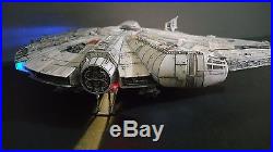 Professionally built 1/144 Lighted Bandai Millennium Falcon Star Wars the Force