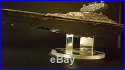 Professionally built Star Wars Imperial Star Destroyer with custom acrylic base
