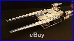 Professionally built Star Wars Rogue One U-Wing fighter with custom acrylic base