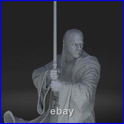 Qui-Gon Jinn Star Wars 3D Printed Figure, Unpainted Jedi Master Model Kit