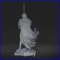 Qui-Gon Jinn Star Wars 3D Printed Figure, Unpainted Jedi Master Model Kit