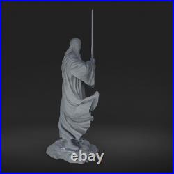 Qui-Gon Jinn Star Wars 3D Printed Figure, Unpainted Jedi Master Model Kit