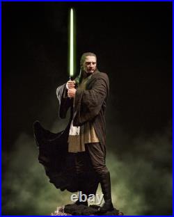 Qui-Gon Jinn Star Wars 3D Printed Figure, Unpainted Jedi Master Model Kit