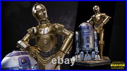 R2-D2 and C-3PO Statue Diorama Star Wars 3D Droids Resin Model Kit