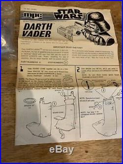 RARE Vintage 1978 STAR WARS Darth Vader Snap-Together Model Kit Sealed Bags