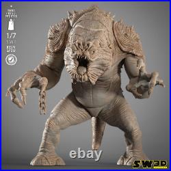 Rancor 3D Printed Figure, Star Wars Monster Statue, Unpainted