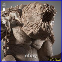 Rancor 3D Printed Figure, Star Wars Monster Statue, Unpainted
