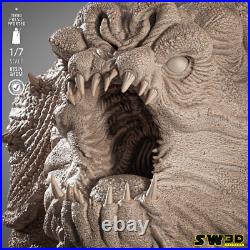 Rancor 3D Printed Figure, Star Wars Monster Statue, Unpainted