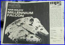 Rare 1979 Han Solo's Star Wars Millennium Falcon Mpc Model Kit Complete In Box