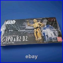 Rare 2017 Sealed Kit BANDAI Star Wars The Last Jedi C-3PO & R2-D2 Model 0223297