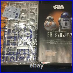 Rare kit BANDAI 1/12 Star Wars BB-8 & R2-D2 plastic model kit from Japan 10578