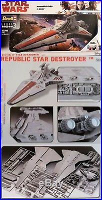 Revell 1/2700 Star Wars Republic Star Destroyer Plastic Model Kit 06053 Disney