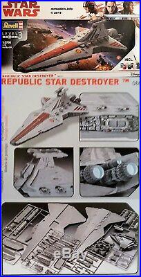 Revell 1/2700 Star Wars Republic Star Destroyer Plastic Model Kit 06053 Disney