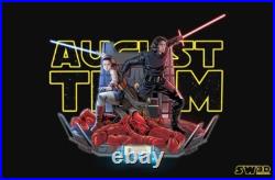 Rey and Kylo Ren Diorama resin scale model kit unpainted 3d print