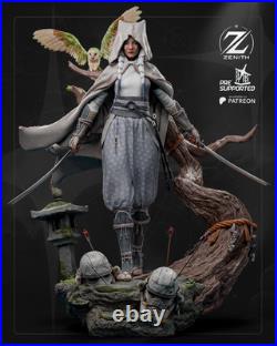 SAMURAI Ahsoka Star Wars 3D Printed Figure, Unpainted Jedi Padawan Model Kit