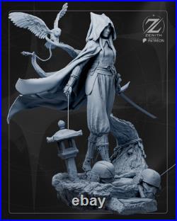 SAMURAI Ahsoka Star Wars 3D Printed Figure, Unpainted Jedi Padawan Model Kit