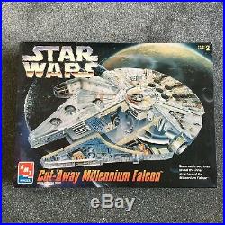 STAR WARS, 1996, AMT Cut-Away Millennium Falcon Model Kit, NEW, Han Solo