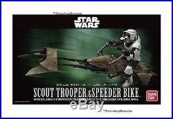 STAR WARS 1/12 Scout Trooper & Speeder Bike Model Kit Bandai