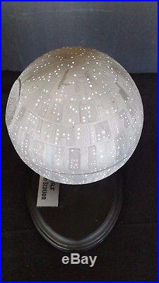 STAR WARS 5 diameter DEATH STAR RESIN BUILT with STAND