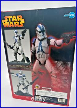 STAR WARS ARTFX BLUE CLONE TROOPER EP3 Ver 1/7 Soft Vinyl Simple Model kit
