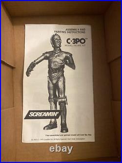 STAR WARS C-3PO 1/4 scale Collector's Model figure kit by SCREAMIN Rare HTF