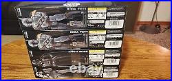 STAR WARS Lot of 4 Bandai Model Kits 1/12 Scale Vadar Boba Fett Storm Trooper